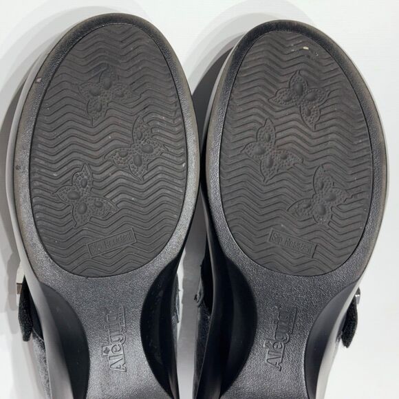 Alegria Women's Jan Mary Jane Wedge Silver Sparkle Leather ~ Size 10.5 (41EU) - Picture 14 of 14